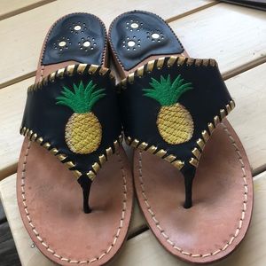 Jack Rogers pineapple sandals size 7